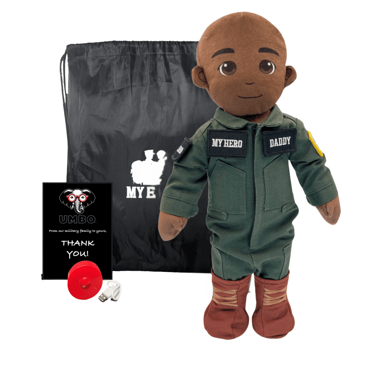 My Hero™ Flight Suit Pilot Daddy Doll | Recordable Plush