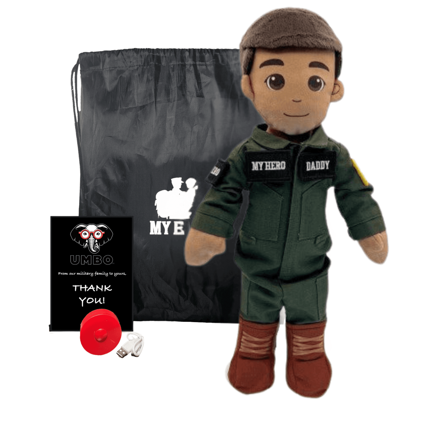 My Hero™ Flight Suit Pilot Daddy Doll | Recordable Plush