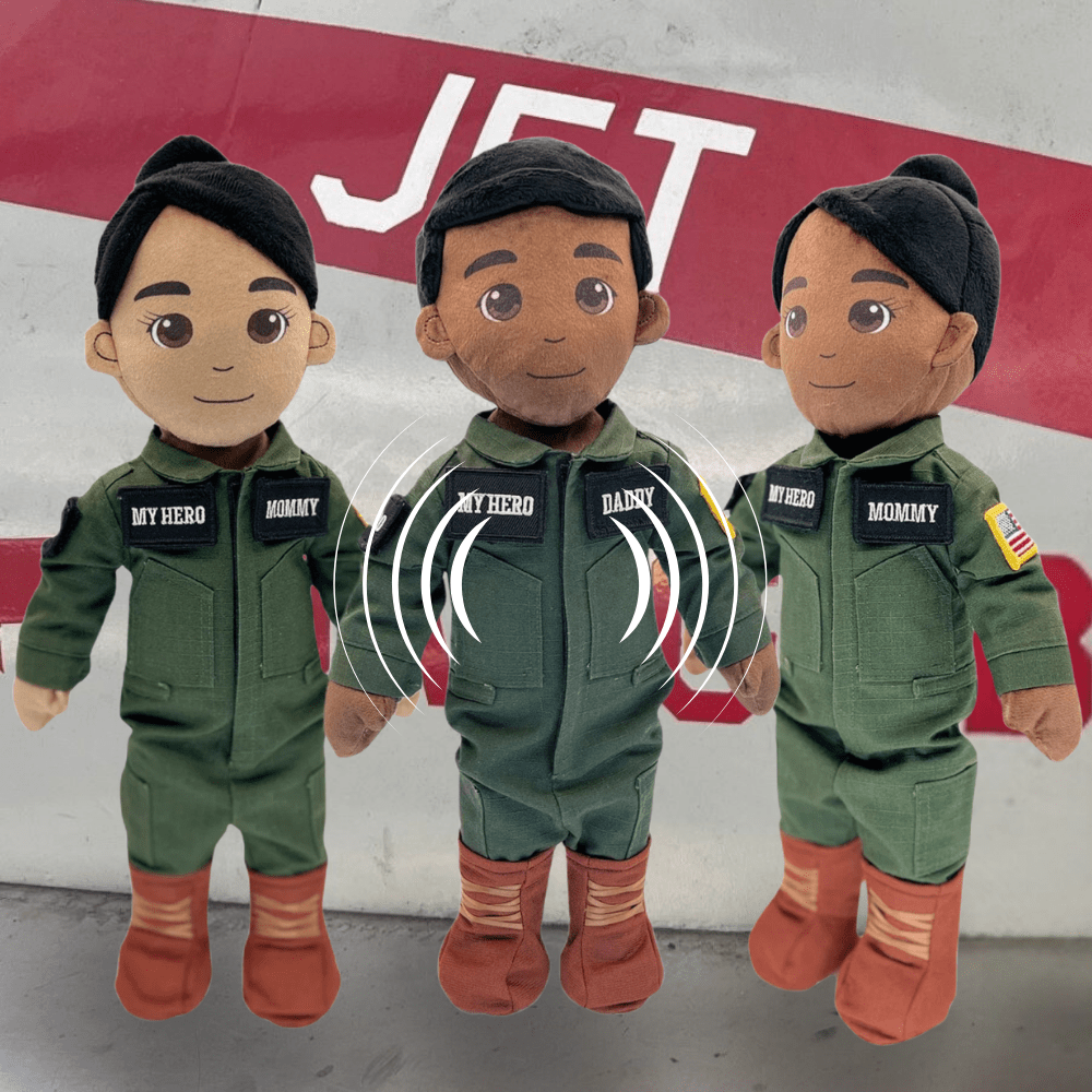 My Hero™ Flight Suit Pilot Daddy Doll | Recordable Plush