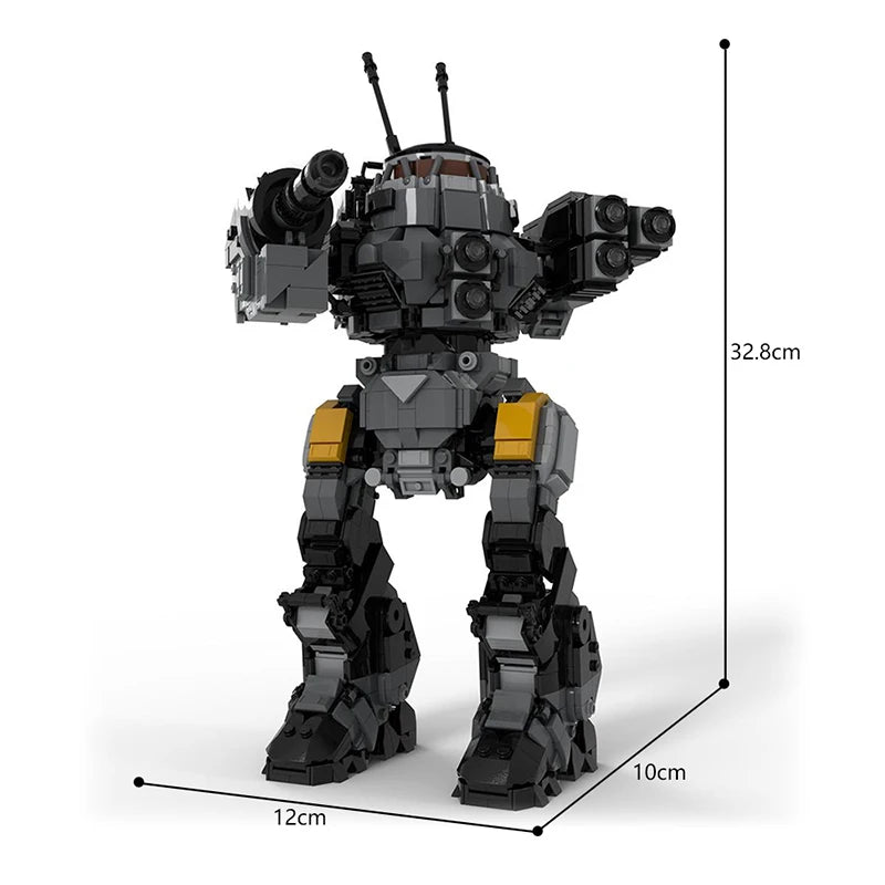 BuildMoc BattleTech UrbanMech K-9 Robot Building Blocks Combat Storm Mecha DIY Idea Bricks Toys Children Birthday Kid Xmas Gifts