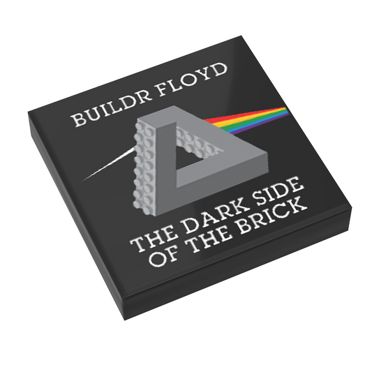 Buildr Floyd, Dark Side of the Brick - B3 Customs Music Album Cover (2x2 Tile)