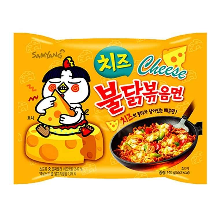 Buldak Spicy Chicken Cheese Ramen (140g)(South Korea) - 