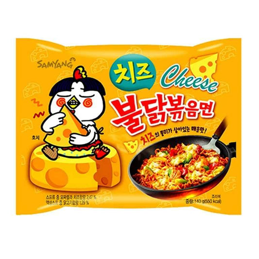 Buldak Spicy Chicken Cheese Ramen (140g)(South Korea) - 