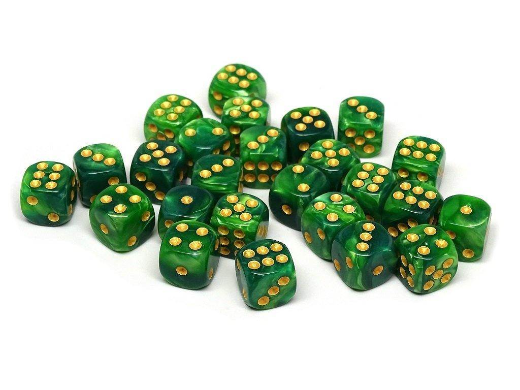 12mm D6 Dice - Celtic Swirl - 25 Count Bag - 