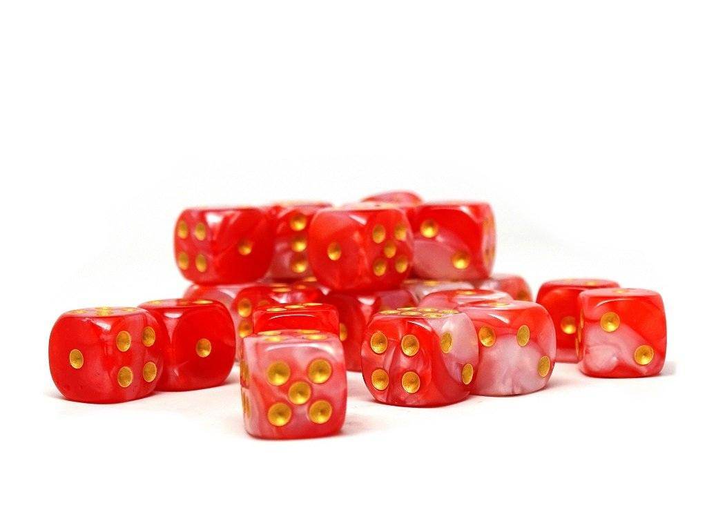 12mm D6 Dice - Himalayan Pink - 25 Count Bag - 
