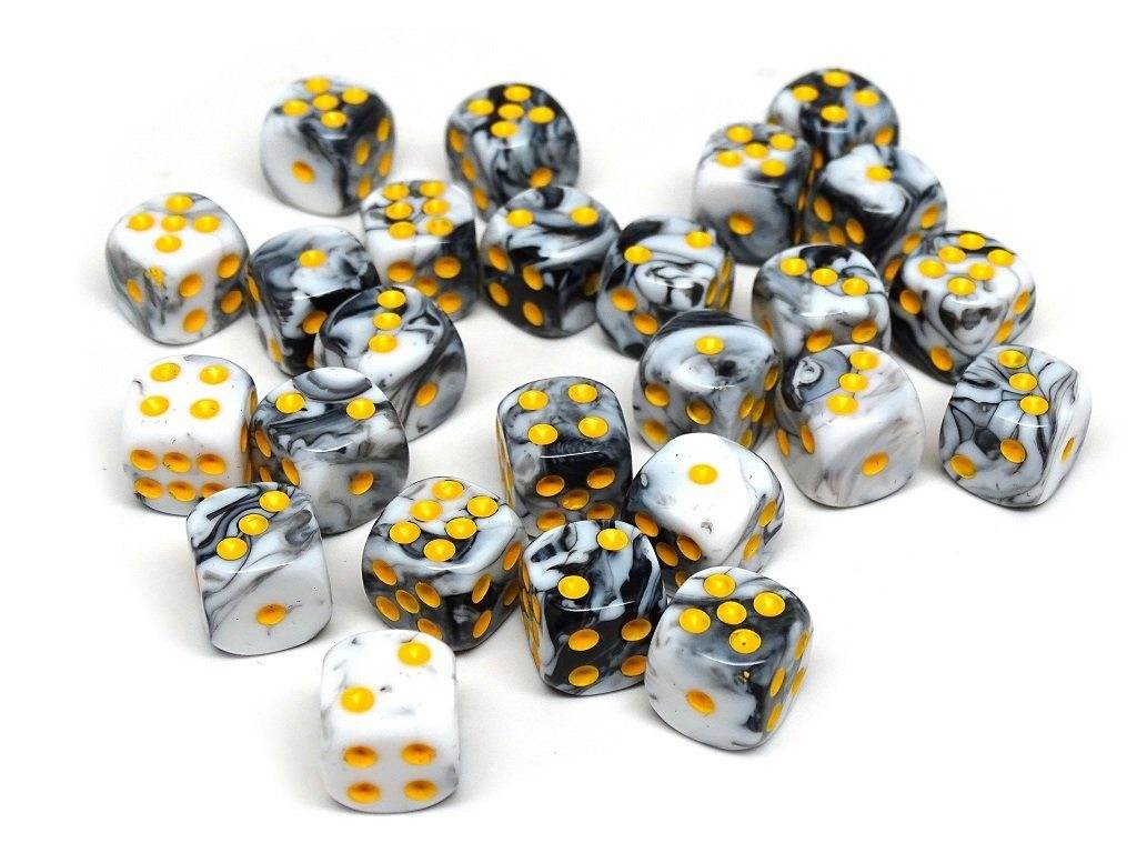 12mm D6 Dice - Oracle Design - 25 Count Bag - 