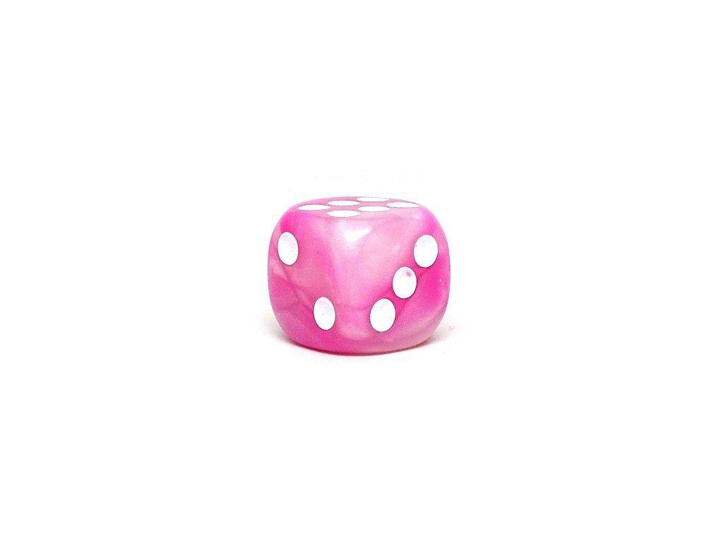 12mm D6 Dice - Pink Opal - 25 Count Bag - 