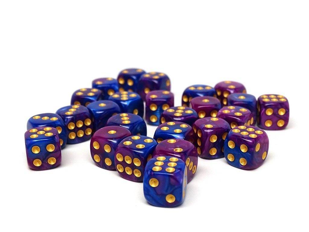 12mm D6 Dice - Purple Dawn - 25 Count Bag - 