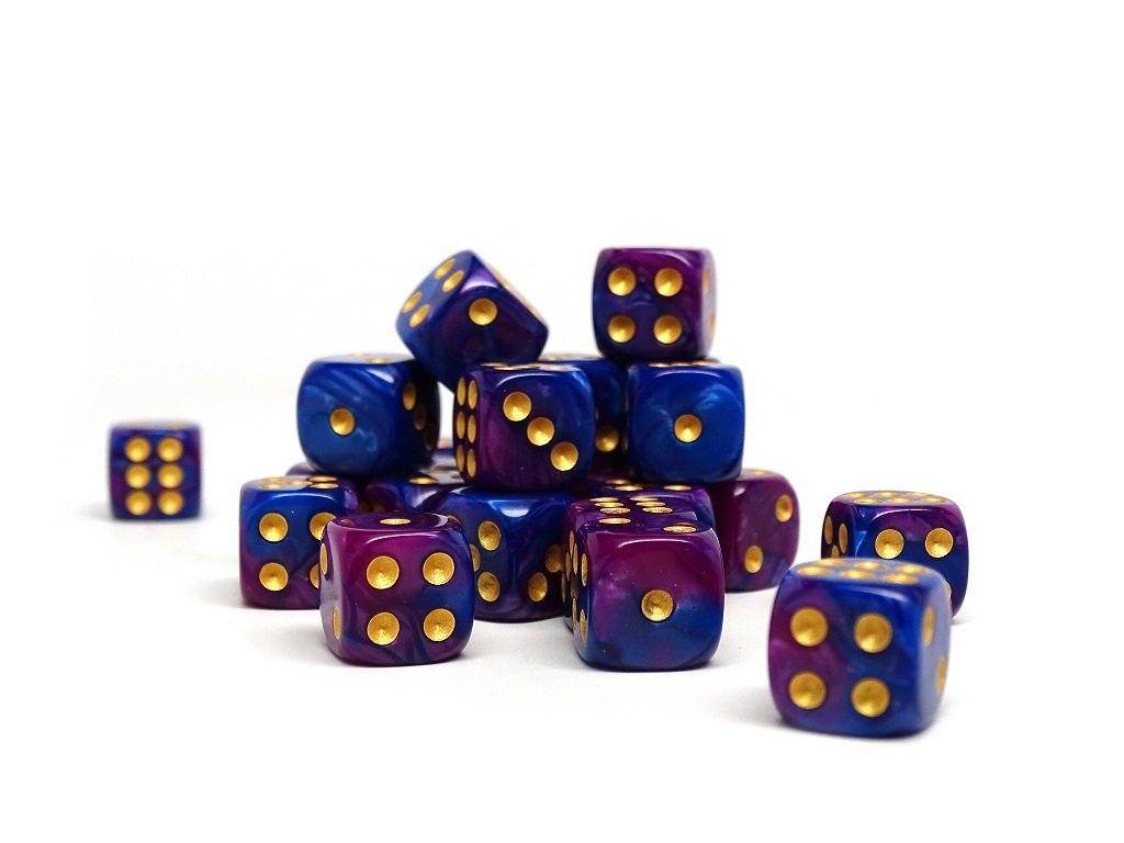 12mm D6 Dice - Purple Dawn - 25 Count Bag - 