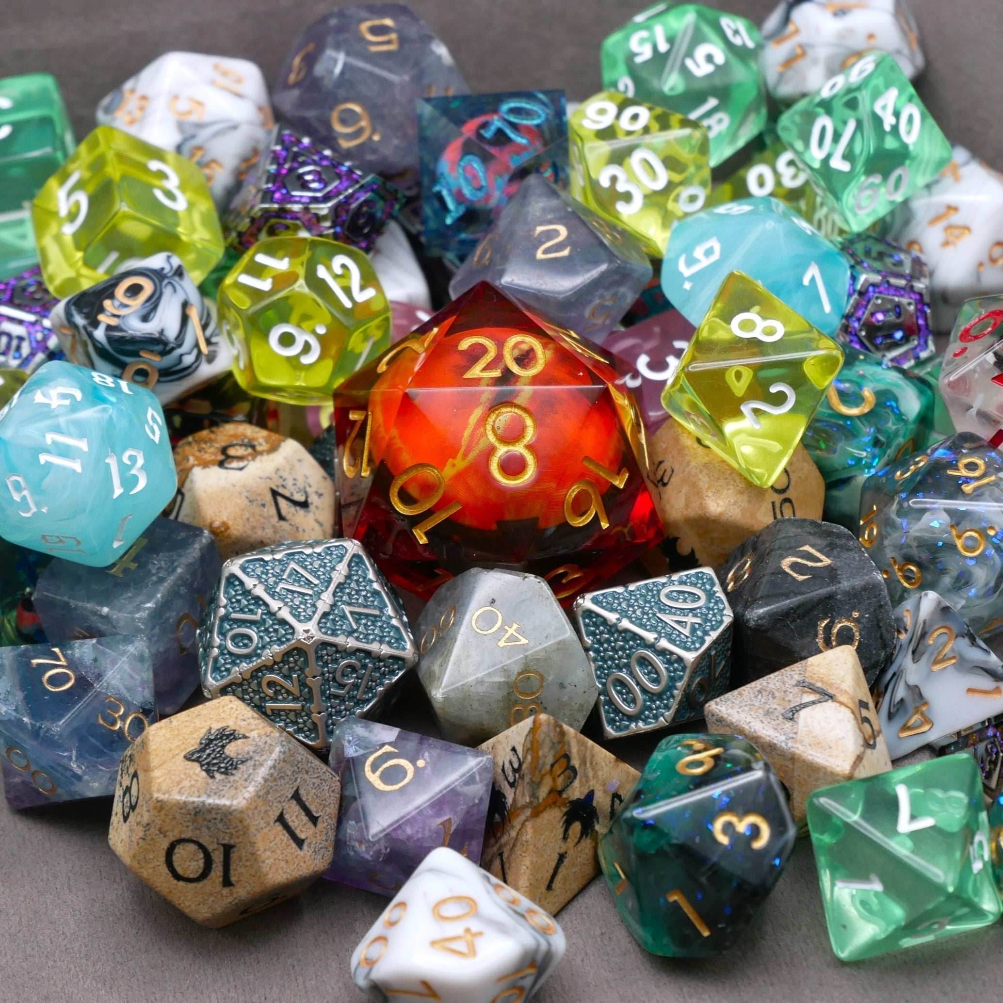 Mystery Hoard - 4x 14pc Dice Set Bundle + 1 RPG Accessory - 