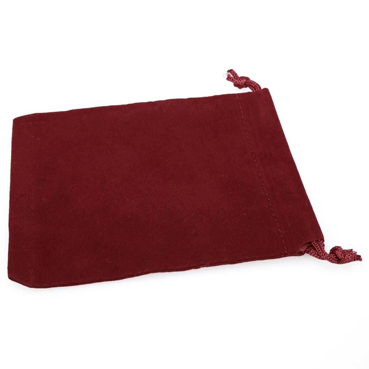 Velour Dice Bag (Small): Burgundy - 