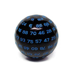 D100-Black Opaque w/Blue Numbers - 