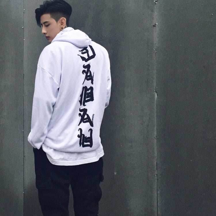 YEH3 White Japanese Demon Hoodie - White / S