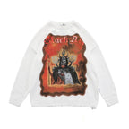 Extreme Dark Demon Knit Sweater - White / S