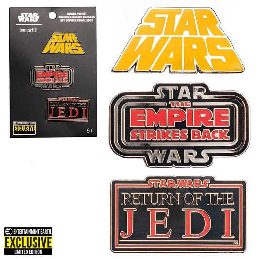Star Wars Original Trilogy Enamel Pin 3-Pack - Entertainment Earth Exclusive - 
