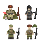 WWII - Russian Army Conscripts - 4 Man Squad - Mil-Blox