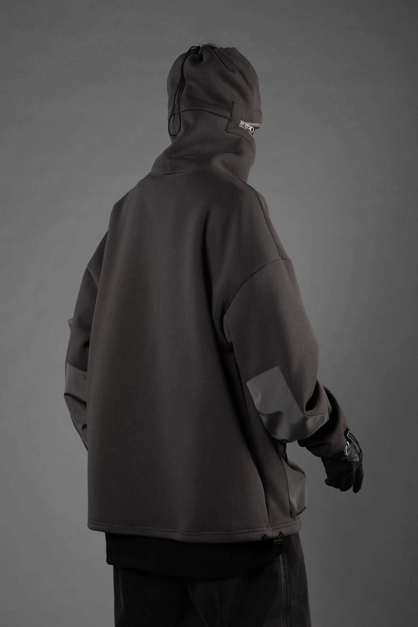 HiH33 Grey Utility Hoodie - Grey / M