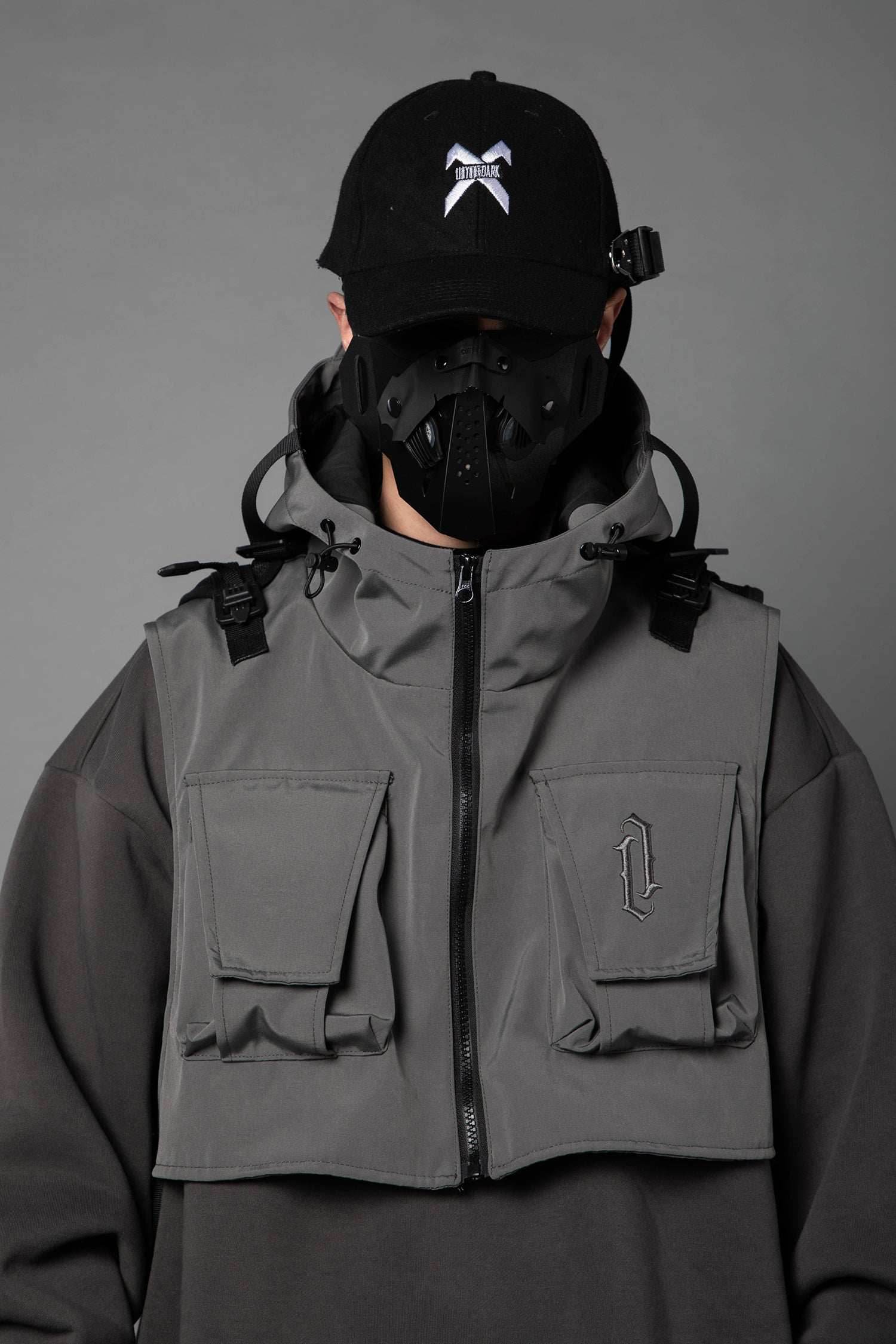 HiH34 Grey Tech Guard Hoodie - Grey / M