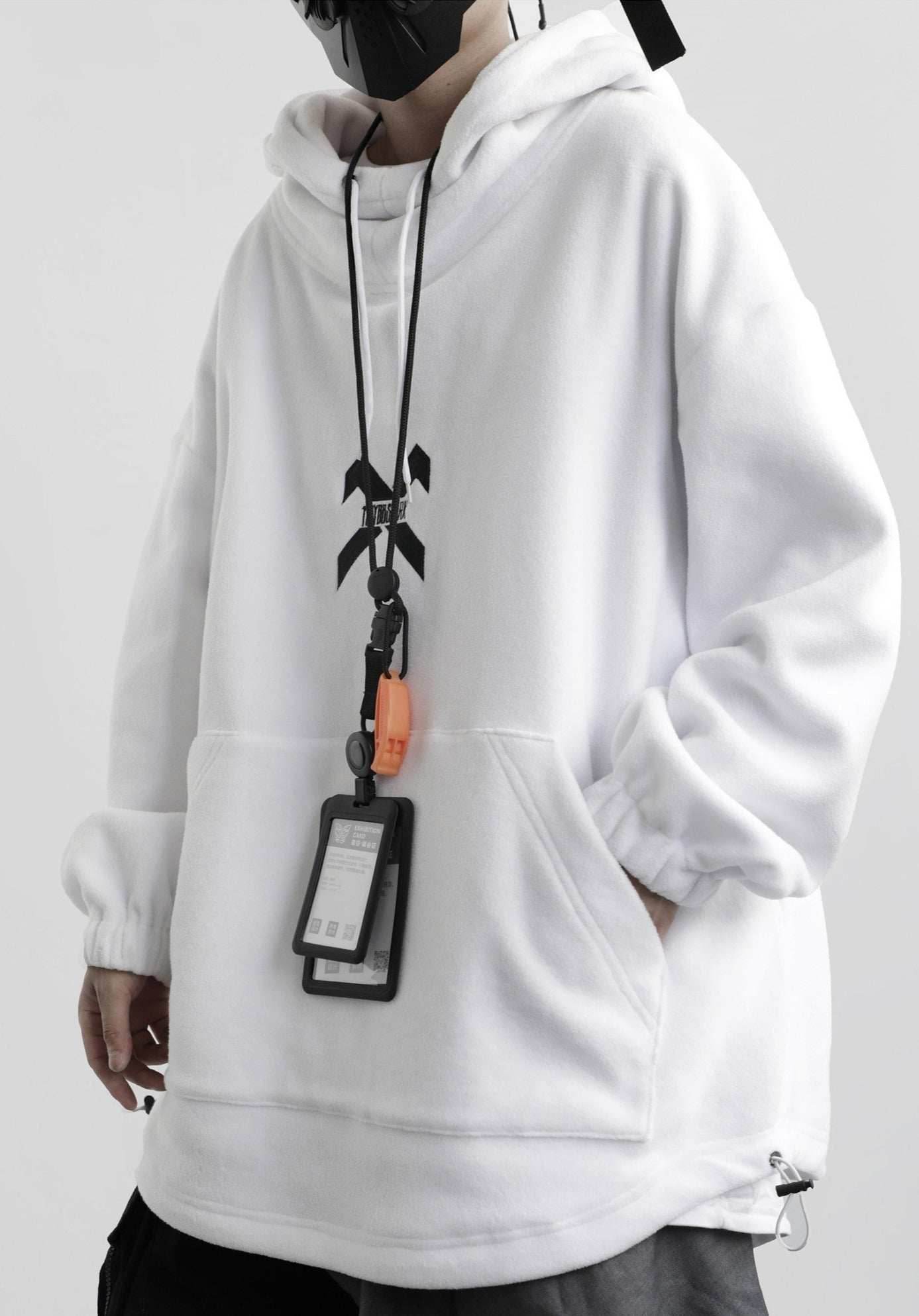 HiH11 Industrial X Hoodie - white / M