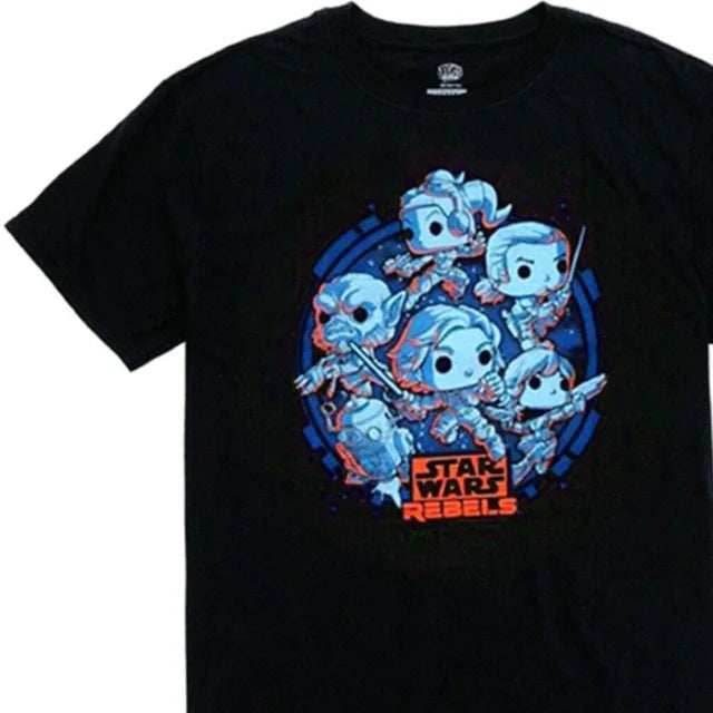 Funko Pop! Star Wars Rebels Men's Black T-Shirt - (XL) - 