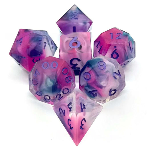 Game Solid Transparent Resin Dice-DungeonDice1