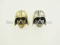 Antique Darth Vader Dark knight Soldier Helmet Beads, Knot Paracord Bracelet Keychain Making Beads, Men's Bracelet, 15x17mm, 1pc, sku#Y99