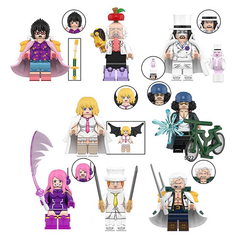 ONE PIECE Anime Minifigure Set of 8 Building Toys 2