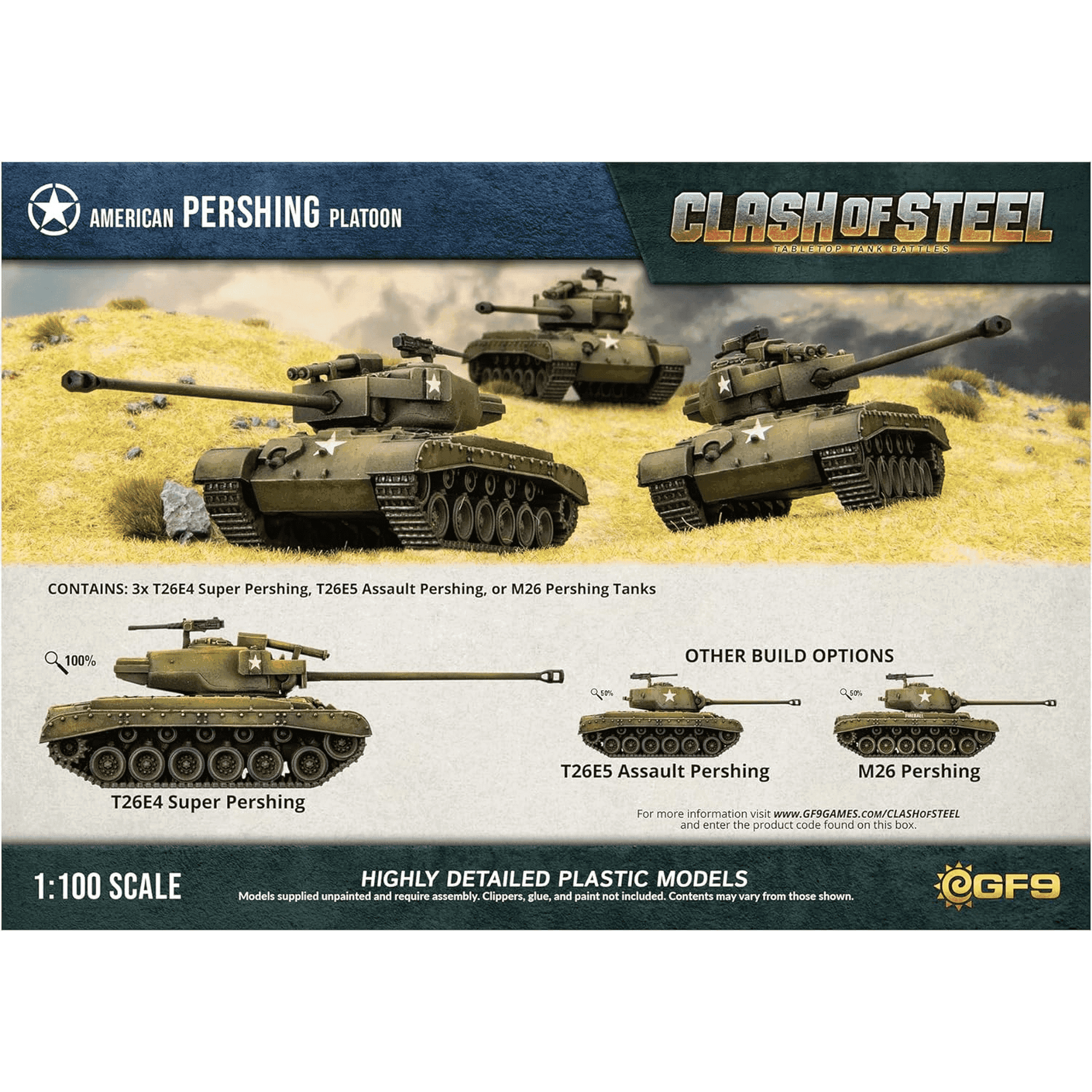 Clash of Steel - American: Pershing Platoon - 