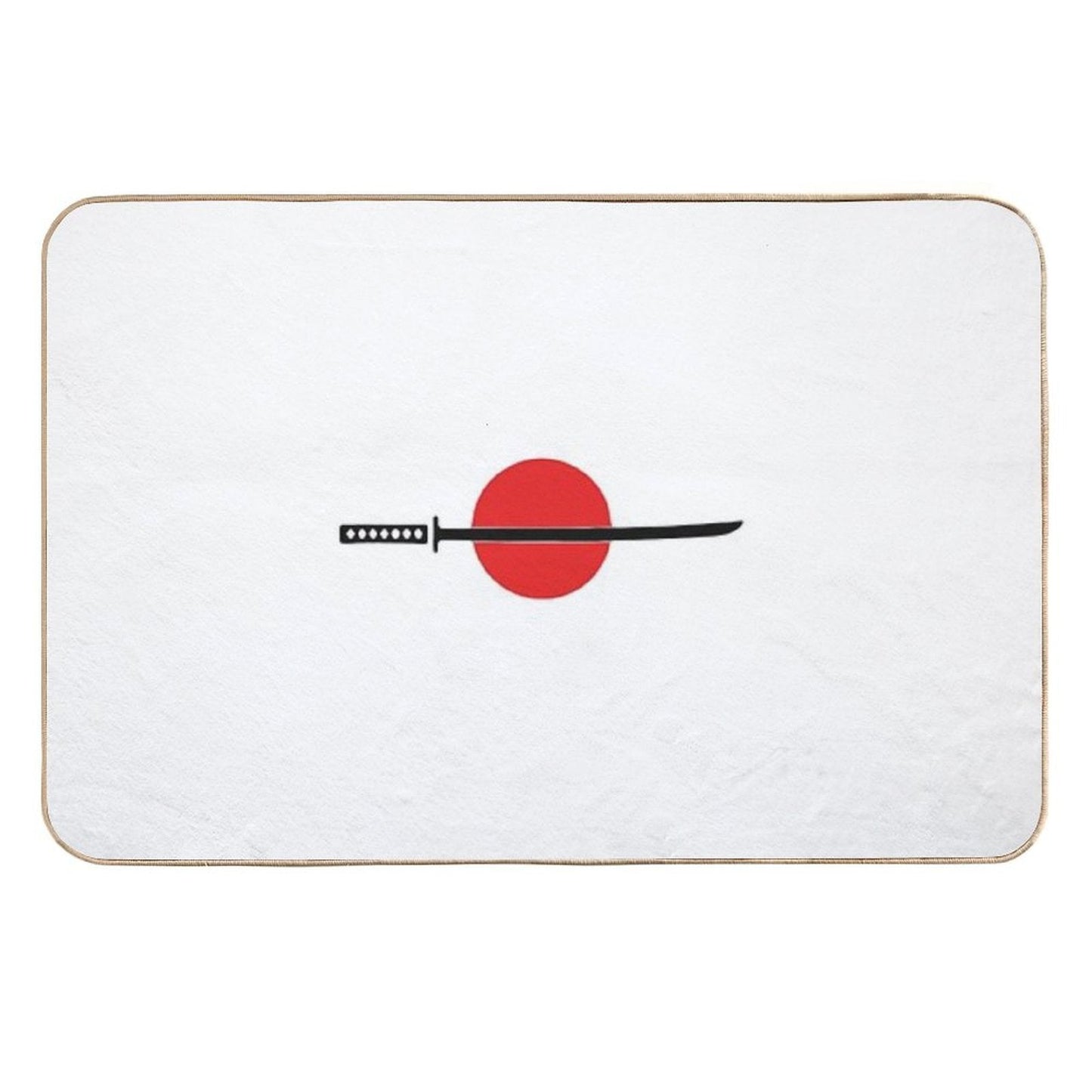 Simple Katana  Slip-Resistant Bath Mat