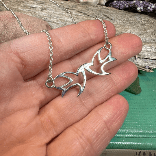Iona Abbey Peace Doves Necklace - 