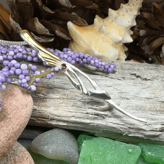 Modern Thistle Necklace - 18
