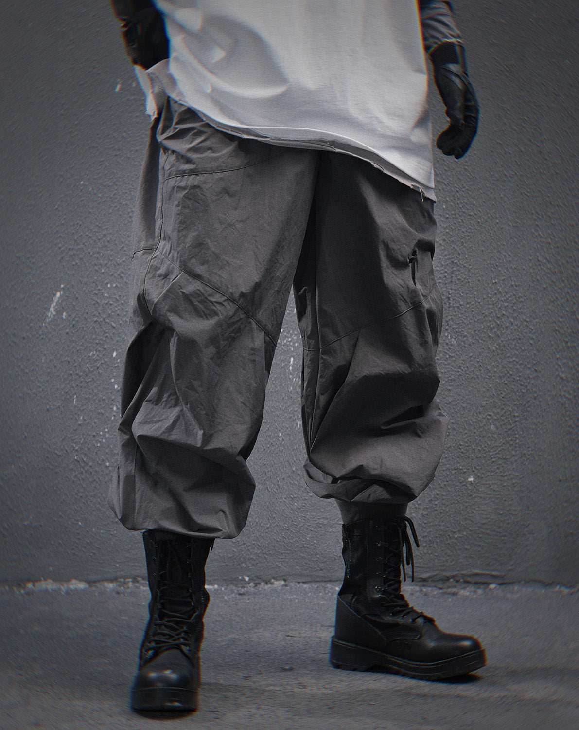 HiP81 Grey I-Tech Lightweight Pants - M