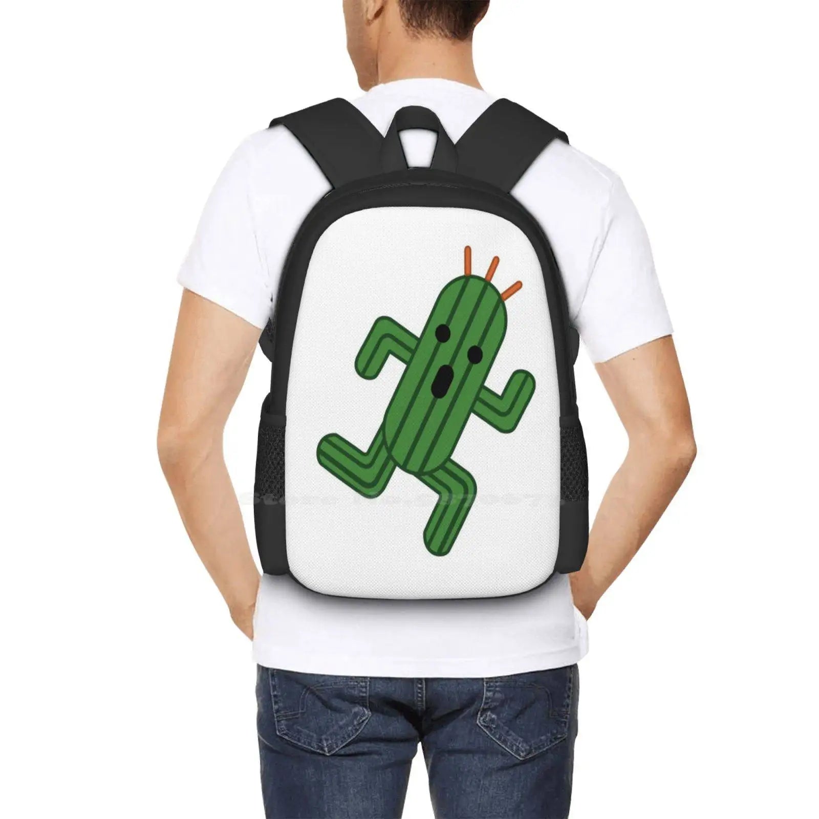 Cactuar Pattern Design Laptop Travel School Bags Ffxiv A Realm Reborn Heavensward Final Fantasy Xiv Stormblood Final Fantasy 14