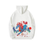 KH9240 Demon Horse Embroidery Hoodie - White / S