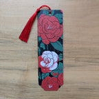 Camellia Bloom Red Floral Bookmark