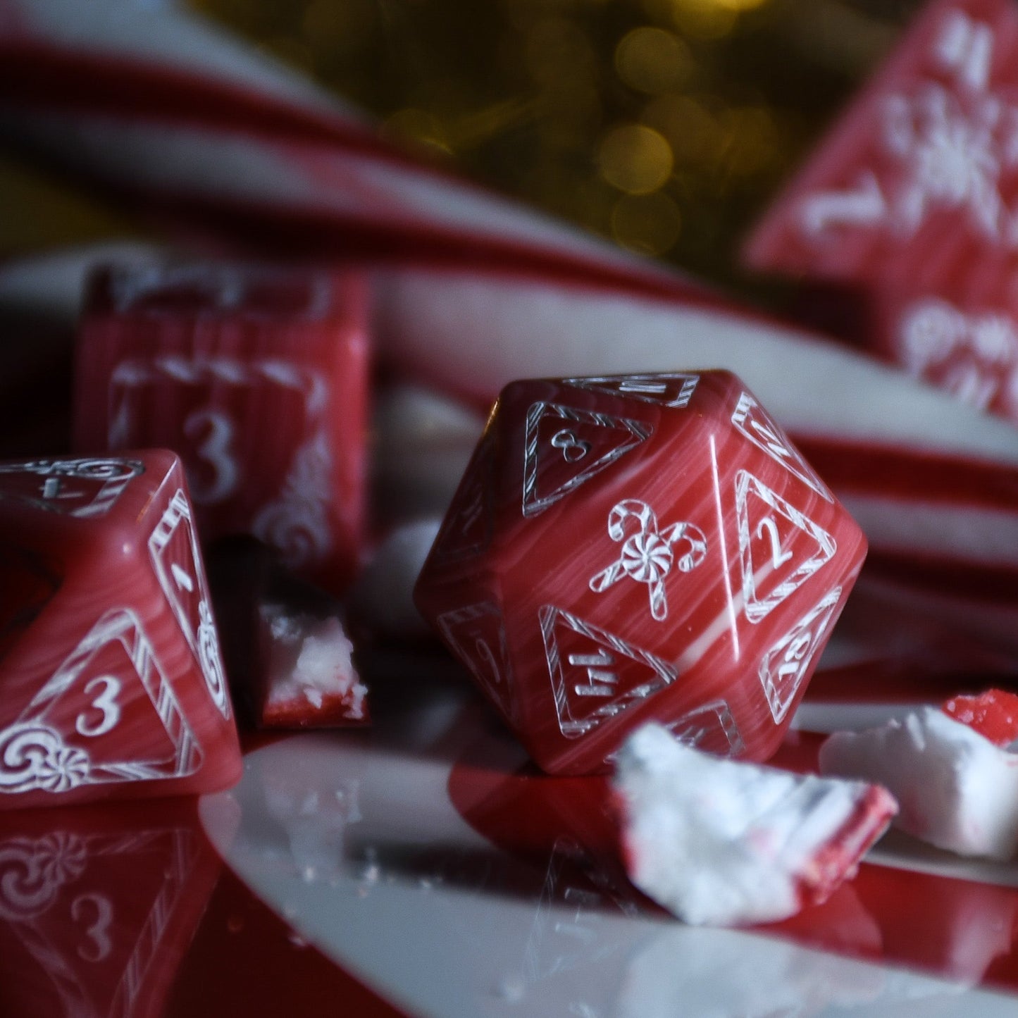 Candy Cane Wonderland - Peppermint Trustone Dice Set