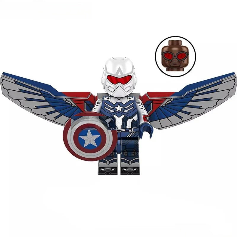 Captain America sam Wilson Avengers Lego Minifigures Custom Toys 1