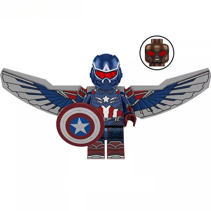 Captain America sam Wilson Avengers Lego Minifigures Custom Toys 2