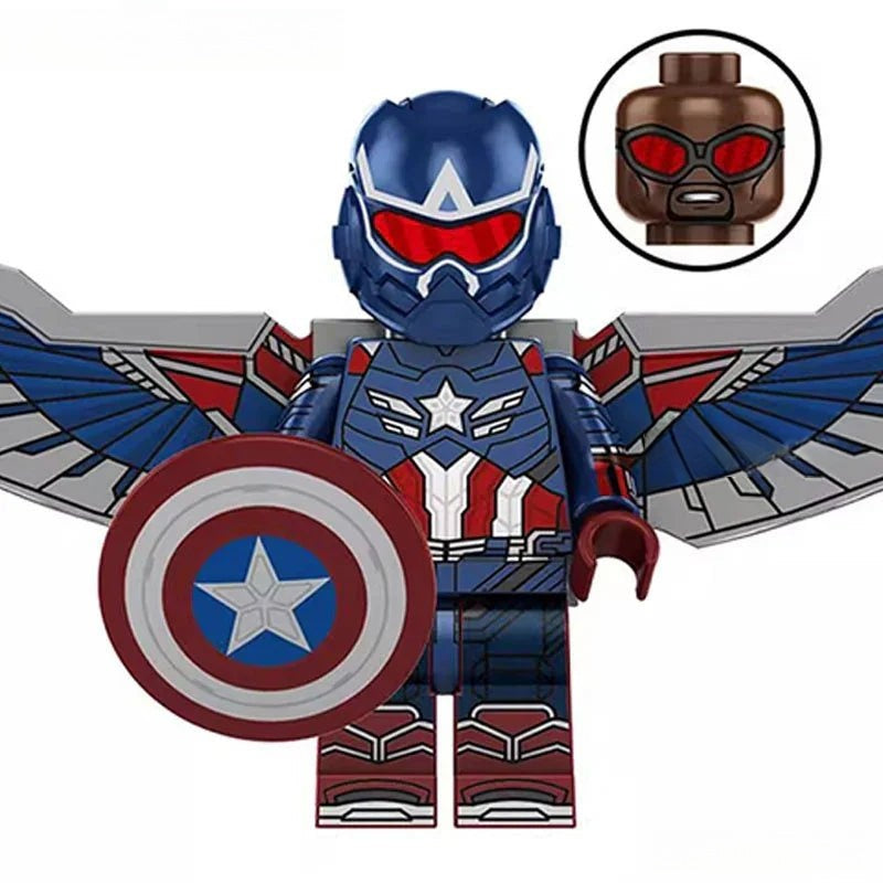 Captain America sam Wilson Avengers Lego Minifigures Custom Toys 2