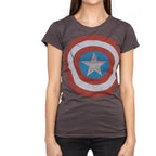 Captain America Studded Star Juniors T-shirt - S
