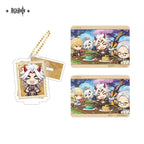 Capturing the Good Times Series Stand Keychain& Collection Card Genshin Impact