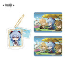 Capturing the Good Times Series Stand Keychain& Collection Card Genshin Impact