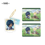 Capturing the Good Times Series Stand Keychain& Collection Card Genshin Impact