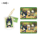 Capturing the Good Times Series Stand Keychain& Collection Card Genshin Impact