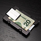 Carbon Fiber Pattern with Punisher - Billetvault Aluminum Wallet