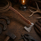 Hand Forged Viking Axe – Carbon Steel with Jigged Rosewood Handle