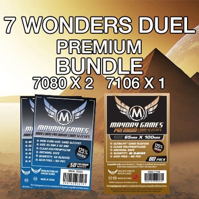 "7 Wonders: Duel" Compatible Card Sleeve Bundle