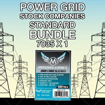"Power Grid: The Stock Companies" Compatible Card Sleeve Bundle