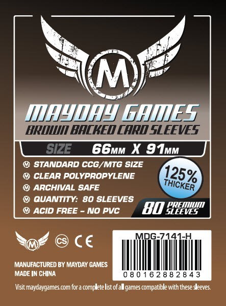 MTG/CCG Card Sleeves (63.5x88mm) PREMIUM COLOR BACKED!  80/Pack (Choose from 6 Colors!)