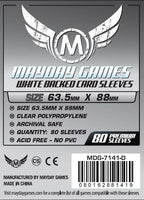 MTG/CCG Card Sleeves (63.5x88mm) PREMIUM COLOR BACKED!  80/Pack (Choose from 6 Colors!)
